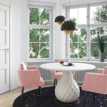 TOV Furniture Tulum Ivory Concrete Dining Table