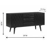 TOV Furniture Valentina Black Buffet