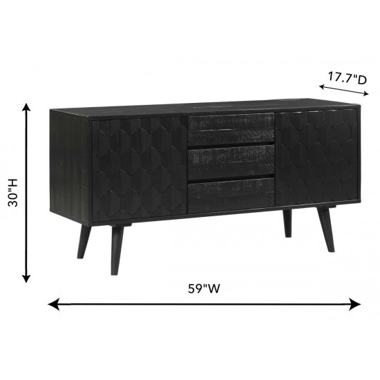 TOV Furniture Valentina Black Buffet