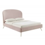 TOV Furniture Vivi Blush Velvet Bed in King