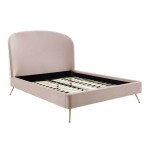 TOV Furniture Vivi Blush Velvet Bed in King