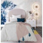 TOV Furniture Vivi Blush Velvet Bed in Twin