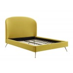 TOV Furniture Vivi Burnt Gold Velvet Bed in King