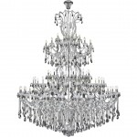 Elegant Lighting Light Chrome Chandelier With Silver Shade Tear Drop Crystals Silver Shade (Grey) Royal Cut Crystal