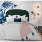 TOV Furniture Vivi Forest Green Velvet Bed in Queen