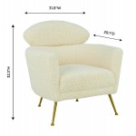 TOV Furniture Welsh Faux Shearling Chair