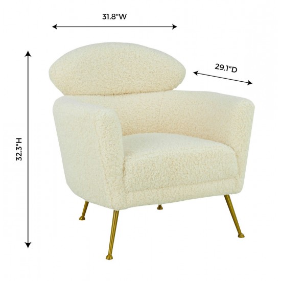 TOV Furniture Welsh Faux Shearling Chair