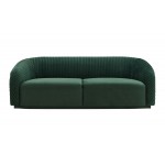 TOV Furniture Yara Pleated Forest Green Velvet Sofa