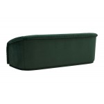 TOV Furniture Yara Pleated Forest Green Velvet Sofa