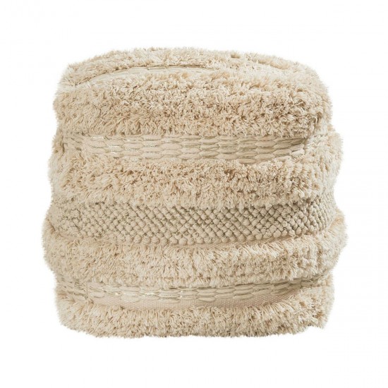 TOV Furniture Yorba Cotton Pouf