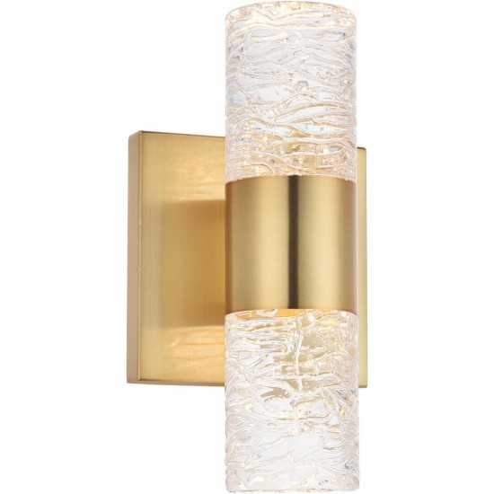 Elegant Lighting Vega 2 Light Gold Led Wall Sconce