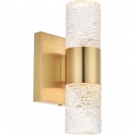 Elegant Lighting Vega 2 Light Gold Led Wall Sconce