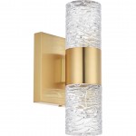 Elegant Lighting Vega 2 Light Gold Led Wall Sconce