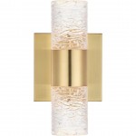 Elegant Lighting Vega 2 Light Gold Led Wall Sconce