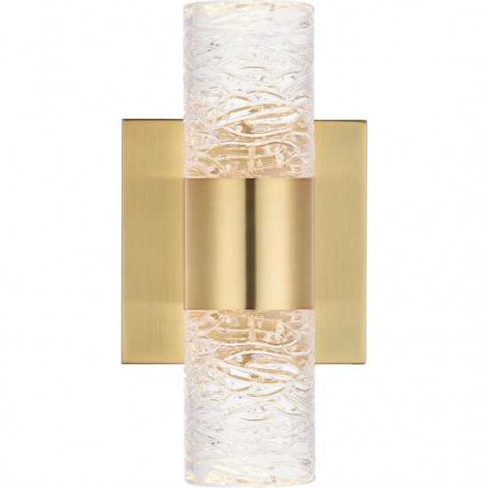 Elegant Lighting Vega 2 Light Gold Led Wall Sconce