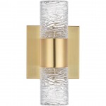 Elegant Lighting Vega 2 Light Gold Led Wall Sconce