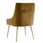 TOV Furniture Beatrix Cognac Velvet Side Chair