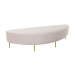 TOV Furniture Bianca Blush Velvet Full Bench