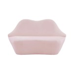 TOV Furniture Lips Blush Velvet Settee