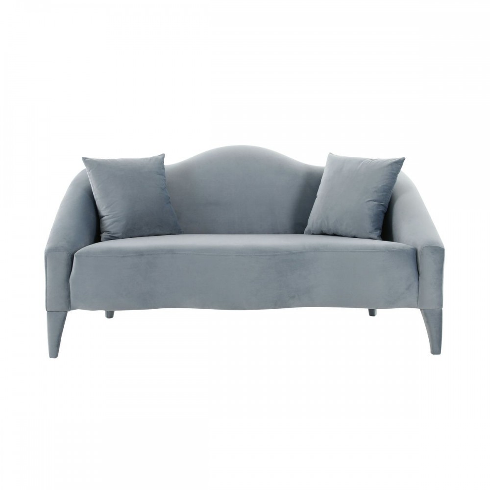 TOV Furniture Naya Sea Blue Velvet Loveseat TOV Furniture Naya Sea Blue Velvet Loveseat