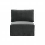 TOV Furniture Willow Charcoal Armless Chair