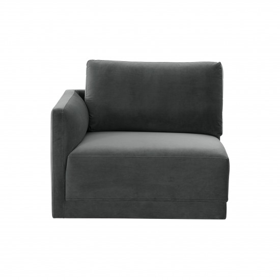 TOV Furniture Willow Charcoal LAF Corner Chair