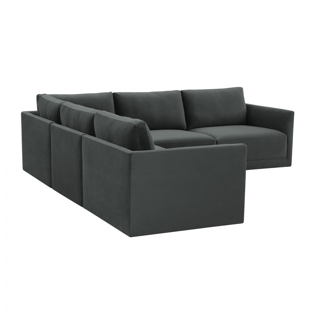 TOV Furniture Willow Charcoal Modular L Sectional