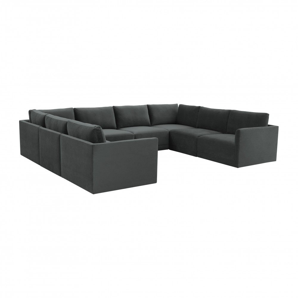 TOV Furniture Willow Charcoal Modular Large U Sectional TOV Furniture Willow Charcoal Modular Large U Sectional