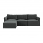 TOV Furniture Willow Charcoal Modular Sectional