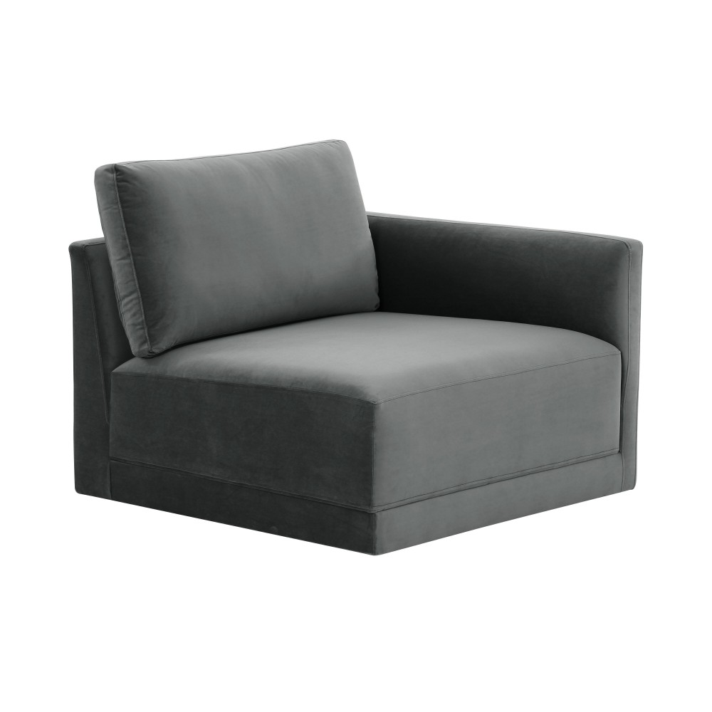 TOV Furniture Willow Charcoal RAF Corner Chair