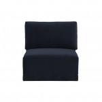 TOV Furniture Willow Navy Armless Chair