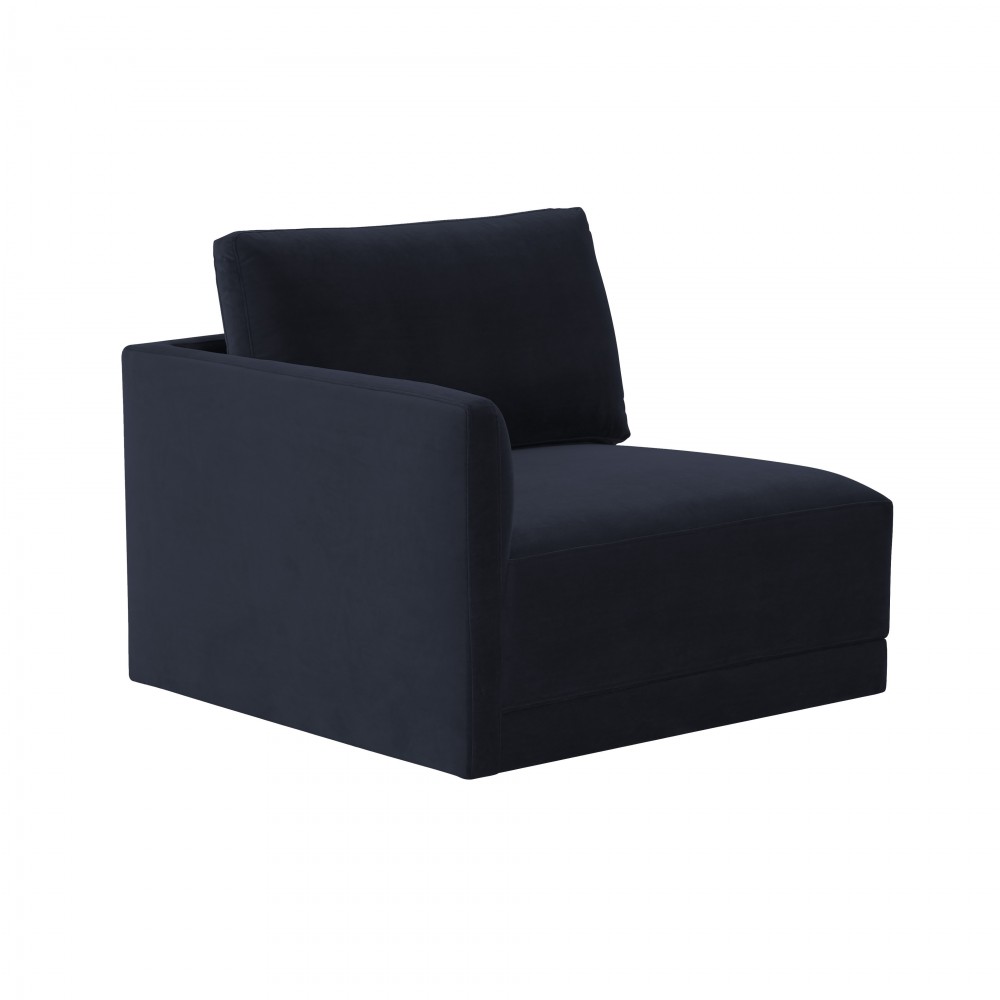 TOV Furniture Willow Navy LAF Corner Chair