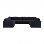 TOV Furniture Willow Navy Modular Large U Sectional