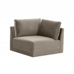 TOV Furniture Willow Taupe Corner Chair