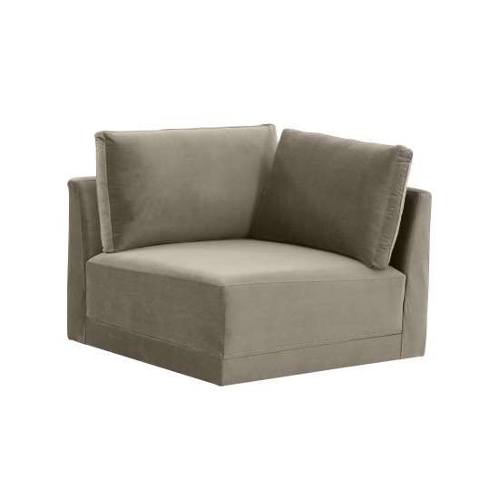 TOV Furniture Willow Taupe Corner Chair