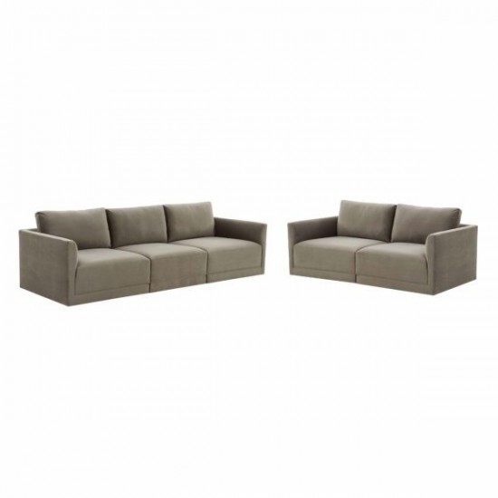 TOV Furniture Willow Taupe Living Room Set