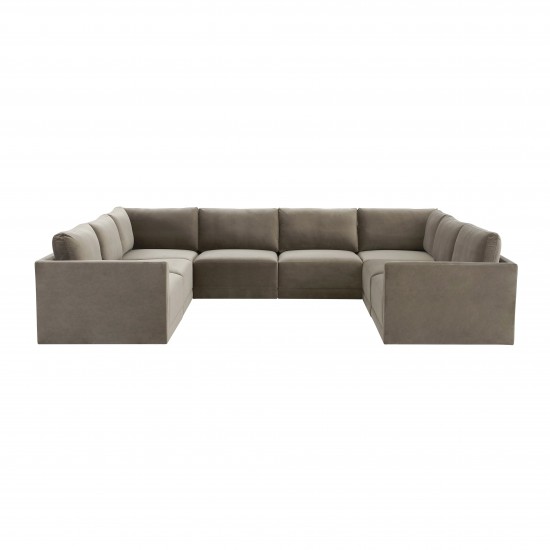 TOV Furniture Willow Taupe Modular Large U Sectional