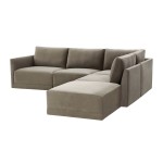 TOV Furniture Willow Taupe Modular RAF Sectional