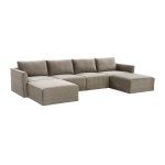 TOV Furniture Willow Taupe Modular U Sectional