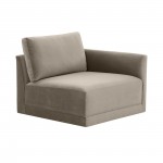 TOV Furniture Willow Taupe RAF Corner Chair