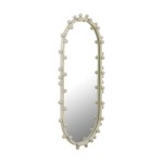 TOV Furniture Bubbles Ivory Large Oval Wall Mirror