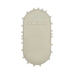 TOV Furniture Bubbles Ivory Large Oval Wall Mirror