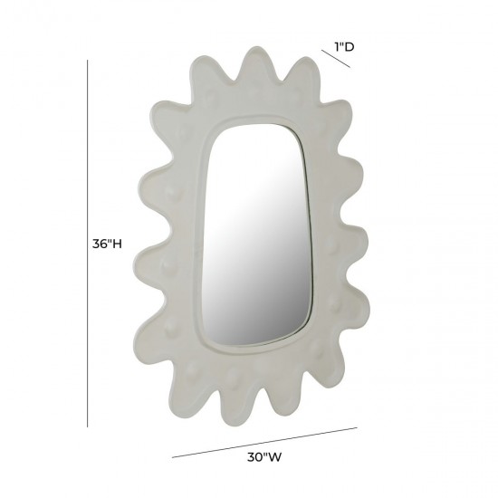 TOV Furniture Genesis Mirror in White