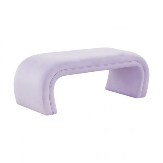 TOV Furniture Kenya Lavender Velvet Bench