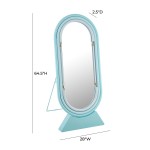 TOV Furniture Neon Floor Mirror in Blue