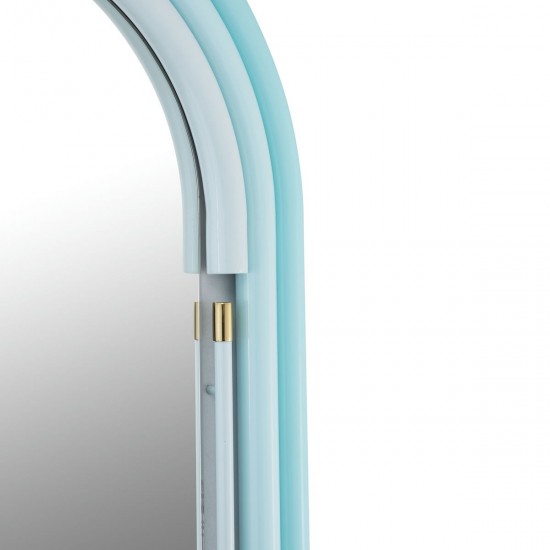 TOV Furniture Neon Floor Mirror in Blue