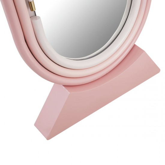TOV Furniture Neon Floor Mirror in Pink