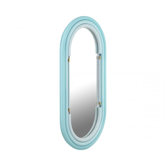 TOV Furniture Neon Wall Mirror in Blue