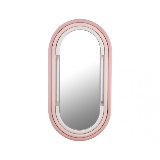 TOV Furniture Neon Wall Mirror in Pink