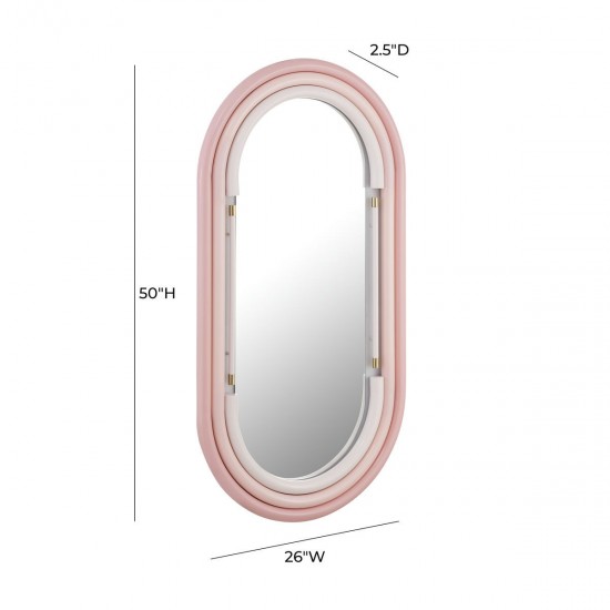 TOV Furniture Neon Wall Mirror in Pink